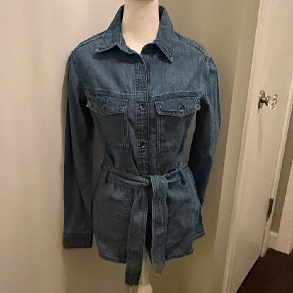 Denim Belted Jacket